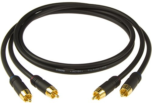 Klotz AL-RR0150 Cinchkabel Superior 1,5 m - Audiokabel - Schwarz - 1,5 m - 2 Stück