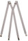 Olata Klassische X-förmige Hosenträger mit Clips – 2 cm breit. Hellgrau