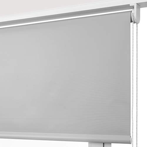 Estor Eclipse/Opaco Y TÉRMICO con Cadena de Repuesto: para Interior/Exterior/Medidas Ancho X AltoContactaremos para Ajuste sin Cargo Color: Gris Oscuro. Medidas: 60cm x 140cm