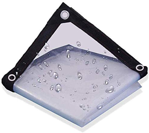 Bâche Exterieur 6mX6m, Bâches Transparente, Bache avec Oeillets, Pliable Bâches pour Couverture Bateau, Terrasse Et Plantes De Jardin