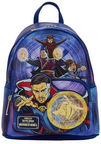 Loungefly Marvel Dr. Strange Multiverse Mini Rucksack, Mehrfarbig/Meereswellen (Ocean Tides), Einheitsgröße, Marvel Dr. Strange Multiverse Mini Rucksack