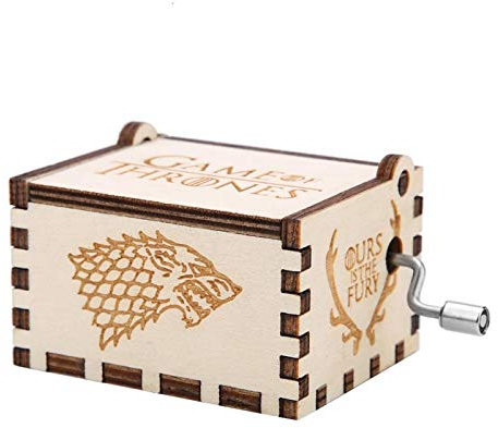 Emoshayoga Handkurbel Spieluhr, 4 Arten Vintage Craft Klassische Spieluhr mit exquisitem Design als Geburtstagsgeschenk für Heimdekoration für Freunde(Game of Thrones)