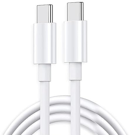 D.Square- Cable USB C a USB C 30W 5A Carga rápida USB Tipo C PD 1M, Compatible con MacBook Pro 2020, iPad Pro 2020, Samsung Galaxy S20/S21 Plus, Switch, ETC.
