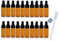 Elfenstall- 20pcs 5ml Amber Glass Bottle with Dropper Pipette for Perfume Essential Oil Aromatherapy Blends SampleGlass Bottle Travel