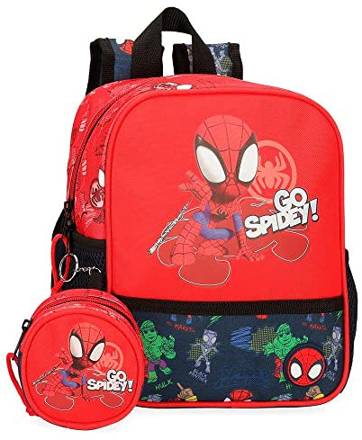 Marvel Go Spidey Rucksack Kindergarten, rot, Talla única, Kindergartenrucksack, Einheitsgröße