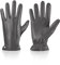 vislivin Winter Handschuhe Herren Leder Handschuhe Vollhand Touchscreen Lederhandschuhe Wärme Leather Gloves Grau XXL