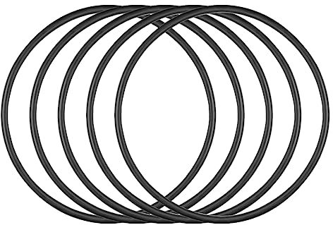 M METERXITY 5Stk Nitrile Gummi O Ringe Dichtungen für Hydraulische Systeme(53x49x2mm Schwarz)