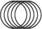 M METERXITY 5Stk Nitrile Gummi O Ringe Dichtungen für Hydraulische Systeme(53x49x2mm Schwarz)