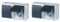 REV 0510231777 AquaForm, Steckdose - A/W Schalterkombi, IP44, zweipolig, Aufputz, waagrecht, grau (Packung mit 2)