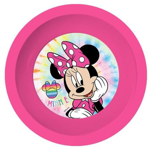 Piatto fondo in polipropilene uso alimentare di Minnie, ecologico, pratico, sicuro e infrangibile