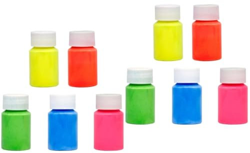 EXCEART 10 STK leuchtende Farbe im Dunkeln leuchten Zeichenpigment leuchten im dunklen Pigment Auf wässriger Basis Fluoreszierende Farbe Texturfarbe