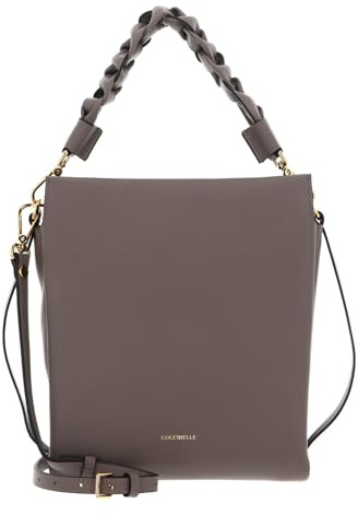 Coccinelle Leder Handtasche Umhängetasche Boheme Grana Double Handbag Double Grainy Leather