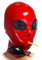 ZWBHSH SM Latex Maske mit Aufblasbarer Mundknebel Fetisch Bondage Maske Halloween Cosplay Maske Bdsms Spielzeug Extrem Sklavin Latexmaske Vollmaske Knebel Maske Sexspielzeug Für Paare