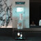 Vitrine en Verre, Armoire de Collection Moderne en Verre à Quatre Couches, Vitrine Led, Meuble Vitrine Verre avec Porte et Serrure,4 Étagères,pour Chambre et Salon (Noir-LED, 1 Porte, 4 étages)