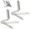2 Pcs Portable Monitor Stand, Tablet Stand, Tablet Holder, Adjustable Folding Universal Size Compatible with Every Smartphone and Tablets for Great Stability (White)