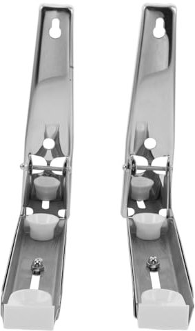 VERDANVERSE 1 Par soporte para horno microondas soporte de microondas Estante de cocina plegable marco de soporte de pared para microondas soporte de montaje de microondas Acero inoxidable