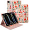 E NET-CASE Étui pour iPad Air 13 (M3/M2) 2025/2024 et iPad Pro 13 M4 2024 avec dragonne / porte-stylo pour iPad Pro 12.9 2022/2021/2020/2018 (6th/5th/4th/3ème génération) Fleurs