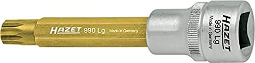 Hazet 990LG-14 Schraubendreher-Einsatz, s: 14, Innenvierkant 12,5 mm (1/2 Zoll), Innen Vielzahn XZN, Schlüsselweite: 14 mm