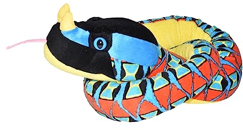 WILD REPUBLIC 89088 Snake 54 Rhino Plush 54 Inches, Nashorn-Viper