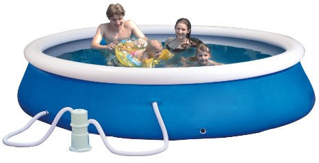 Planschbecken-Set (Quick-Up-Pool) Durchmesser: 305cm, Höhe: 76cm inklusiv e einer Filter Pumpe AC230V/DC12