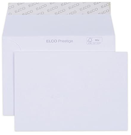 ELCO 42686 Prestige Briefumschlag, C6, 120 g, hochweiss, c6 (162x114mm) für papierformat a6