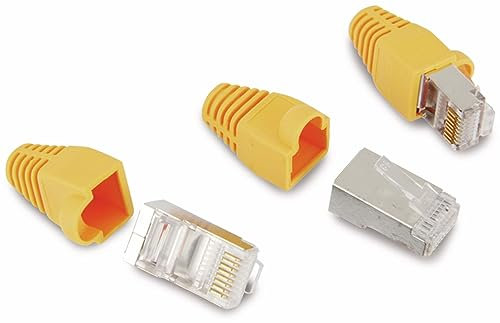 Logilink MP0015 100S Modular Stecker gelb 100er Pack