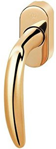 HOPPE Fenstergriff Modell Atlanta M0530/US956 Messing poliert, mit Secustik® Sperrmechanismus