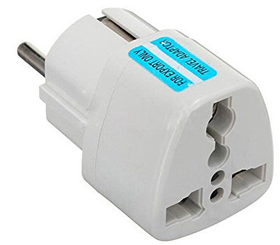 Guardian adaptateurs secteur universel/ prise électrique UK/US/Chine vers France/Europe-blanc
