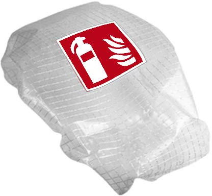 Gitternetzhaube 12 kg Feuerlöscher ISO