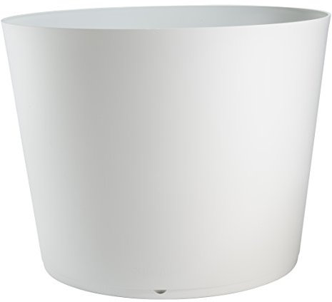 Ondis24 Pflanzkübel Blumentopf Tokyo, Twin-Konzept, robuster Kunststoff (D80 cm, Weiß)
