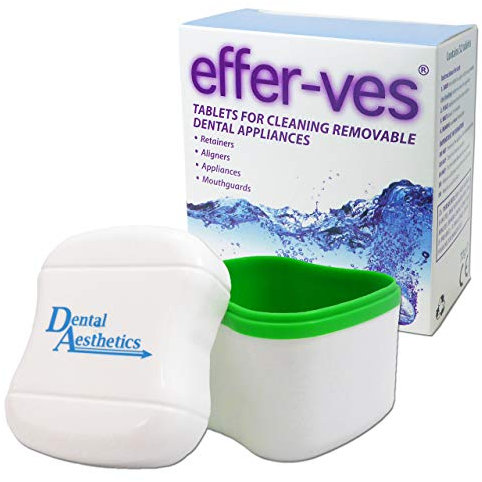 Effer-VES & Cleaning Bath ~ 32 Tablets Retainer Cleaner (Green Bath)