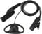 ASHATA Walkie Talkie Ear-hook, D Type Hanger Earpiece Walkie Talkie Earpiece/Headset PTT Mic, ABS D Type Walkie Talkie Ear-hook Headset PTT MIC Earpiece for Motorola P8268 Radio
