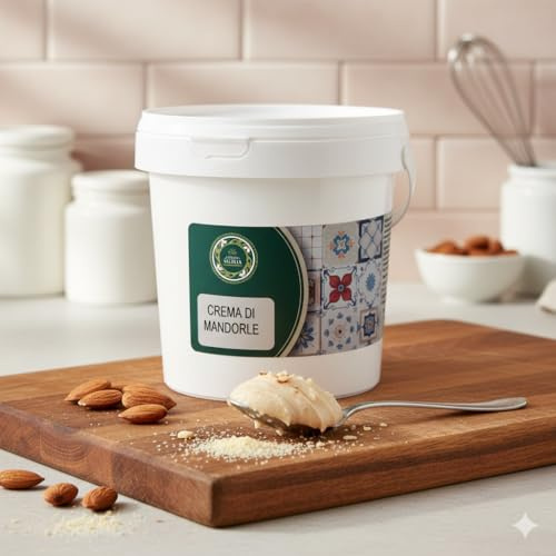 Crema alla mandorla 1 Kg ideale per Farcire Dolci Torte