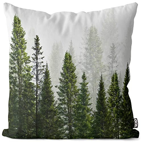 VOID Wald Landschaft Kissenbezug Kissenhülle Sofakissen Kissen Deko Outdoor-Kissen Dekokissen, Kissen Größe:40 x 40 cm