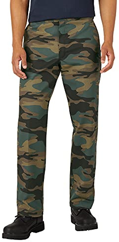 Dickies Men's Original 874 Work Utility Pants, Hunter Green Camo, 38W / 32L