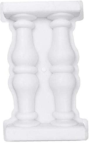 TOSSPER White Double Roman Column Mould Concrete Fence Mould Making DIY Craft Home Garden Decoration
