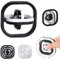 Yeefunjoy Fidget Toy, Jouet de Doigt Fidget à Main 3D Noir et Blanc, Hand Tri Finger Gyro Toy, Infinite Fidget Toys Jouets Cadeau pour Adultes et Enfants Soulagement Stress Anxiété