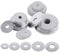 Glarks 100 arandelas planas de acero inoxidable 304, M6 x 24,7 mm, surtido de arandelas planas para decoración del hogar, reparación de fábricas, cocinas, tiendas y construcción al aire libre