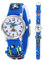 Mamiddle Mädchen und Jungen Analog Quarz Uhr mit Cartoon Design 30M wasserdichte Silikon/Nylon Armband Japanischen Quarzwerk Lern Armbanduhr für Kinder 3-10 Jahre (Silikon - Piratenschiff Blau)