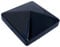 Pyramid Square Black Metal Fence Post Caps 4 100mm Post Top (1)