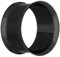 Treuheld® 9mm Ohr Flesh Tunnel Schwarz - Edelstahl/Chirurgenstahl 316L - Dünn & Dünner Rand - Ohne Gewinde