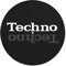 Next Ferry - Slipmat - Techno schwarz - Plattenspieler Matte aus Filz - Slipmats für Dj's - Plattentellerauflage für alle Plattenspieler Turntables - gedruckt in Deutschland