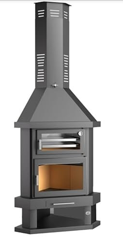 BRICOSOL Camino a legna Angolo con Forno FM Modello C-300-RH