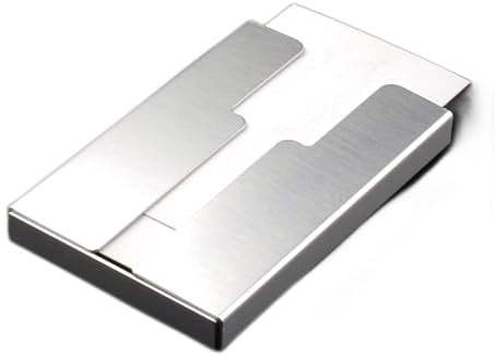 Aintap Visitenkartenetui aus silbernem Metall