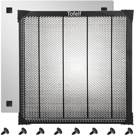Tofelf Laser Honeycomb - Tavolo da lavoro per macchina per incisione laser, a nido d'ape, protezione desktop, 440 x 440 x 22 mm, adatto per taglierina laser e incisore laser