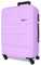 ROLL ROAD Flex Valigia rigida realizzata in ABS, un materiale, chiusura a combinazione laterale 4 ruote doppie bagaglio a mano, pratico interno con un vano, Viola, 51x75x28 cm, Valigia grande