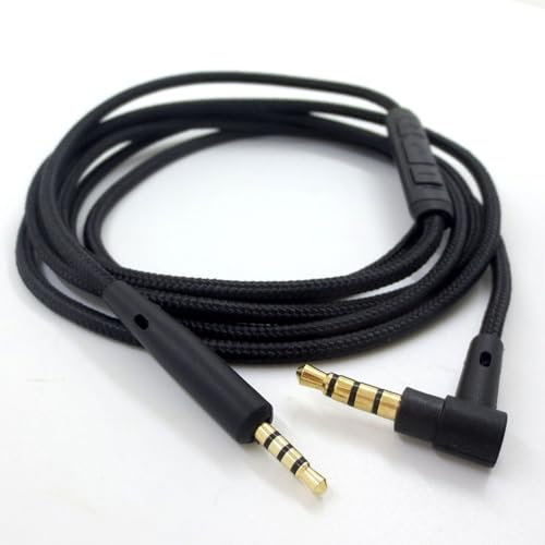 MICMXMO Ersatz Audiokabel Klinkenkabel kompatibel mit Bose QuietComfort QC45 QC35 QC25 700, AKG Y55 Y50 Y45BT,JBL E45BT Kopfhörer, Volumen Steuerung Kabel mit 2,5mm auf 3,5mm Kopfhörer 1,5 m