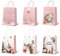 EDWINENE 24 Stück Papiertüten Weihnachten Geschenktüten mit Henkel, Weihnachtstaschen aus Kraftpapier, Geschenkverpackung für Weihnachtsfeier begünstigt Süßigkeitenparty
