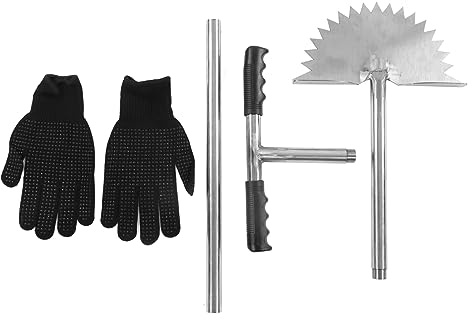 Halbmond Rasenkantenstecher Rasenkantenschneider, Manueller Rasenkantenschneider aus Edelstahl mit Sägezahnklinge, Halbmondkantenschneider, T-Griff, Zum Reinigen von Kanten Entlang von Gehwegen
