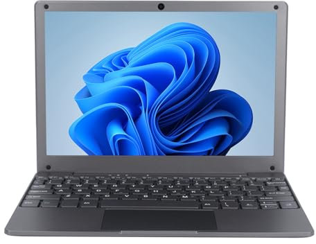 Lazmin112 Computadora Portátil de 10,1 Pulgadas, Procesador IPS 1280x800 2,8 GHz N4020C, 8 GB de RAM, Computadora Pequeña para Entretenimiento Empresarial 11, (Enchufe Europeo 100‑240V